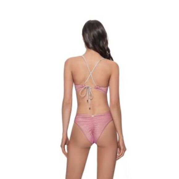 NWT PQ SWIM NAMASTE High Cut Full Bikini Bottom - Picture 7 of 14